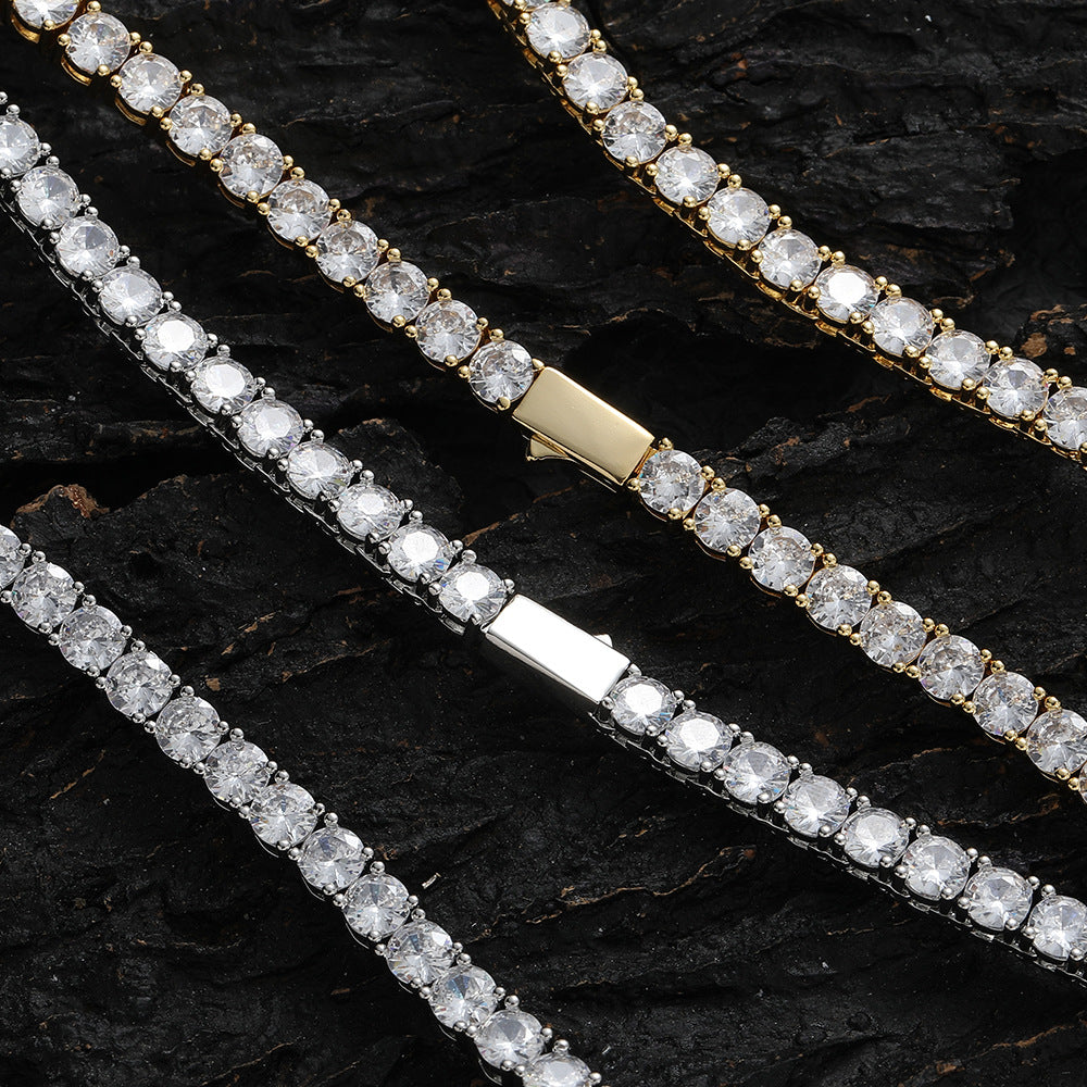 3mm Tennis Chain - White Gold
