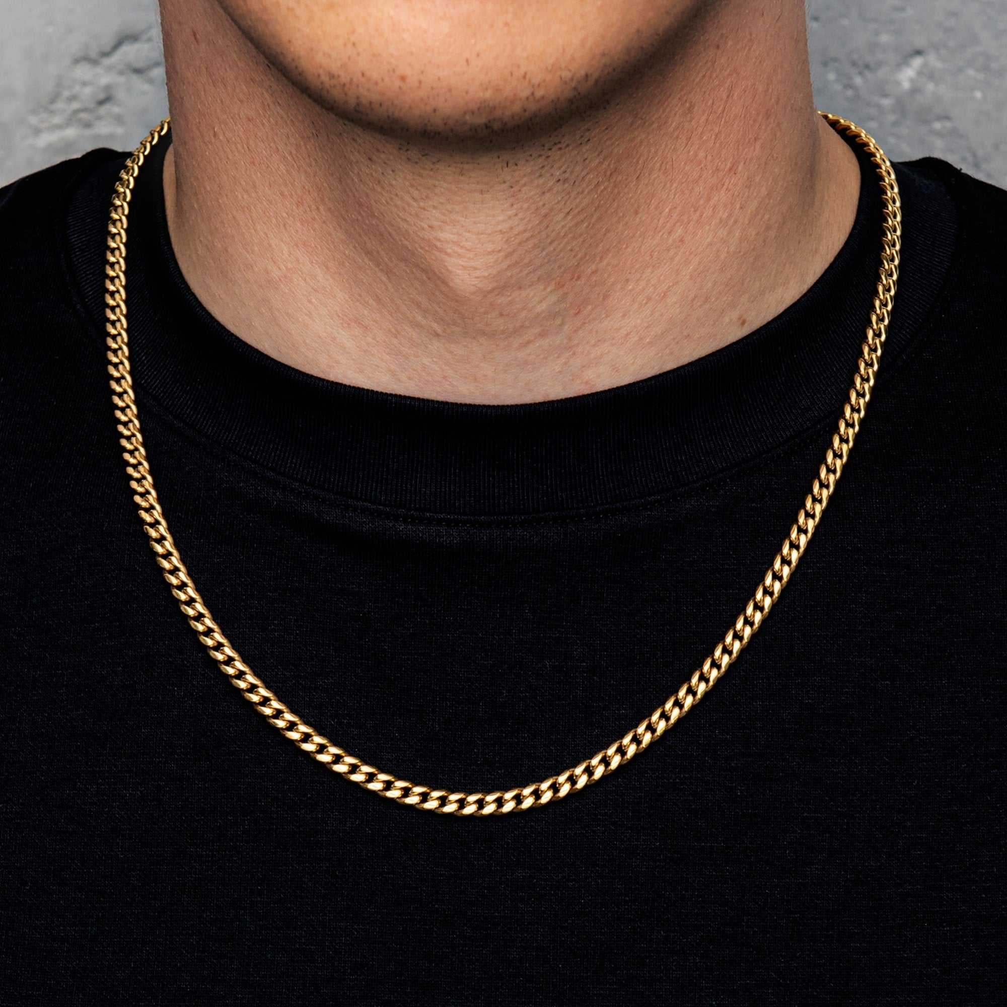 5mm Cuban Link Chain - Gold