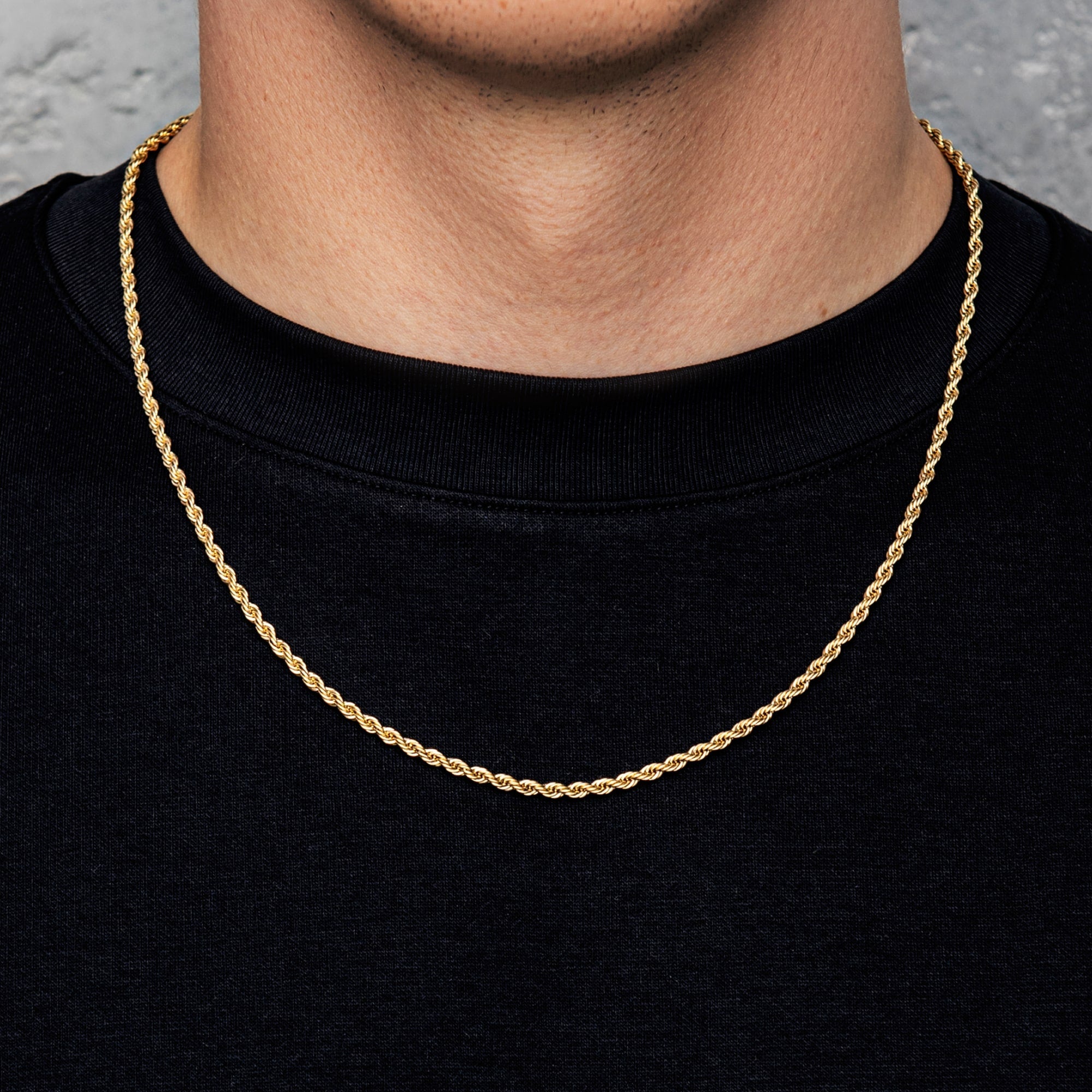 3mm Rope Chain - Gold