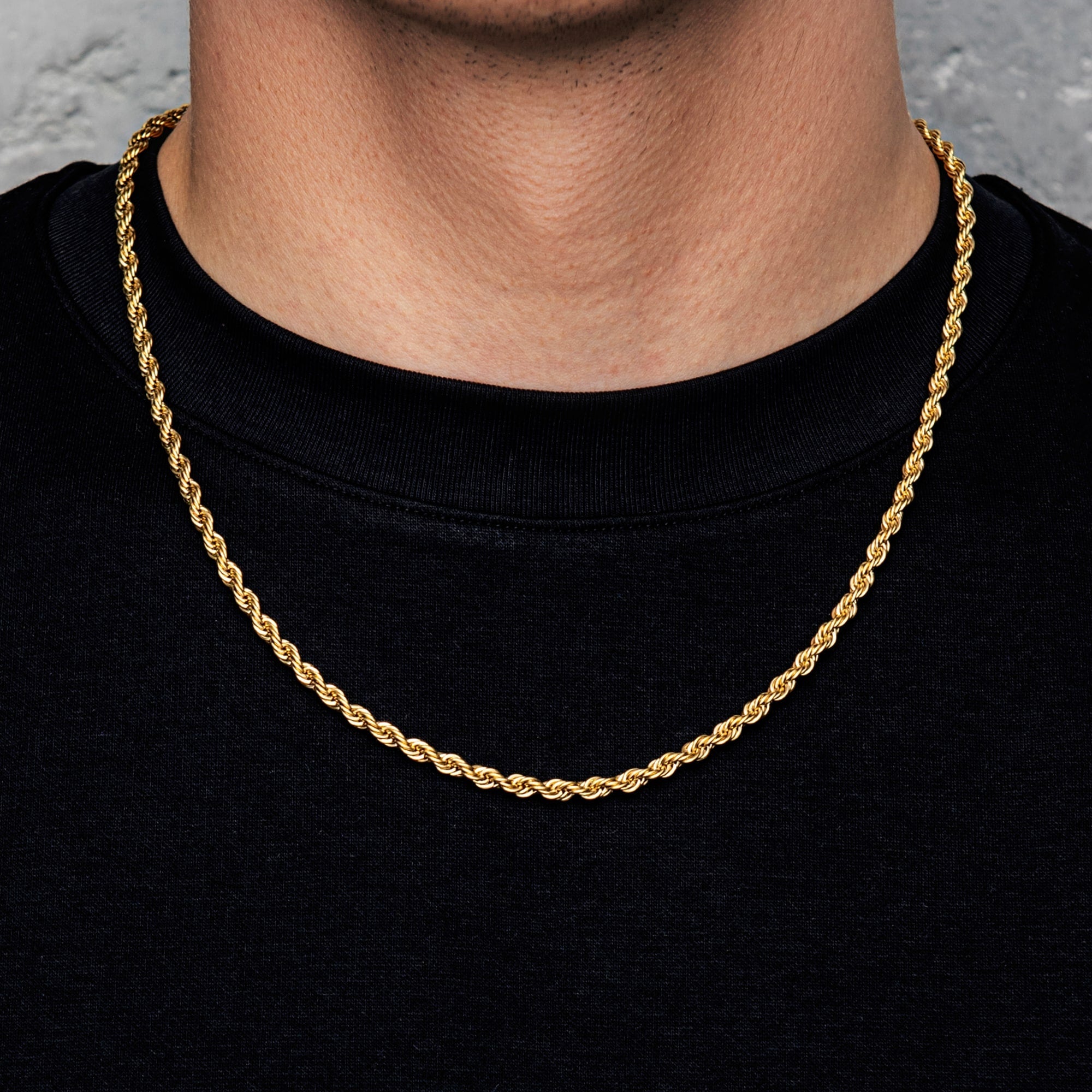 4mm Rope Chain - Gold